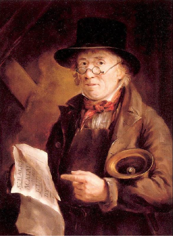Mendham, Robert The Town Crier china oil painting image